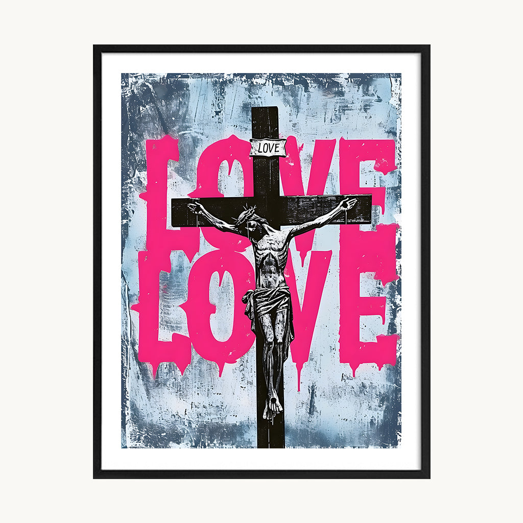 Cuadro Letras Love Pink Urban