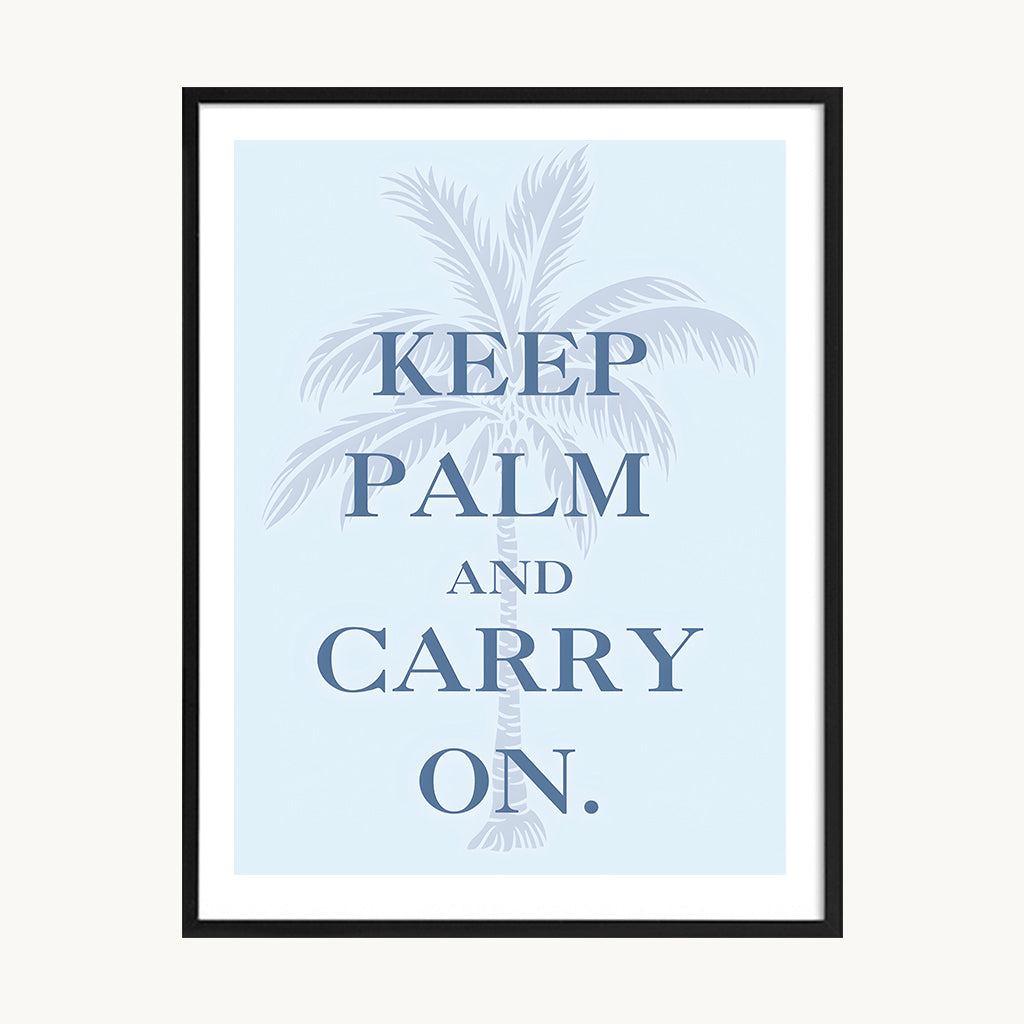 Cuadro Letras Keep Calm Blue