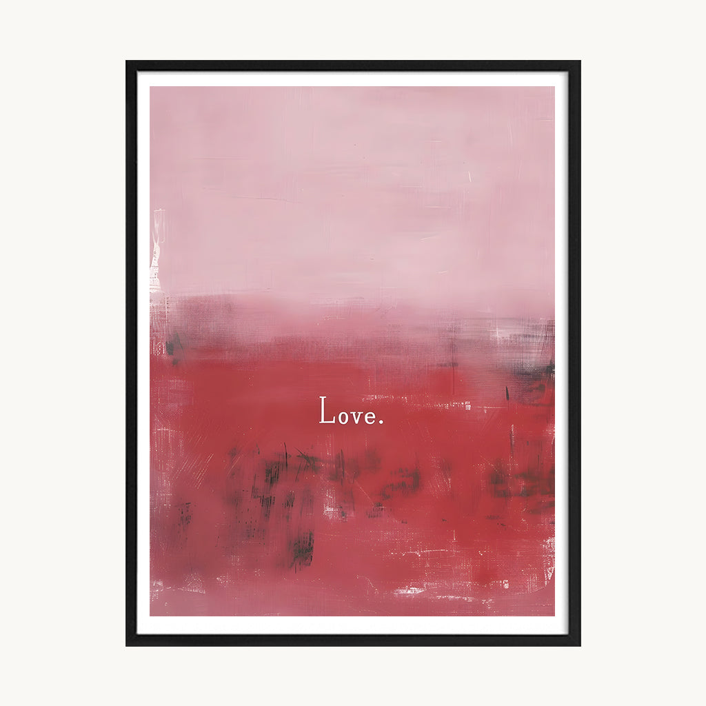 Cuadro Letras Love Rosa Pintura
