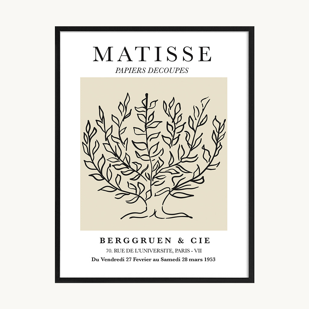 Cuadro Letras Matisse Floral Lineal