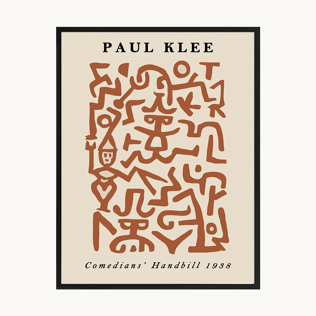 Cuadro Letras Paul Klee Abstracto Tierra