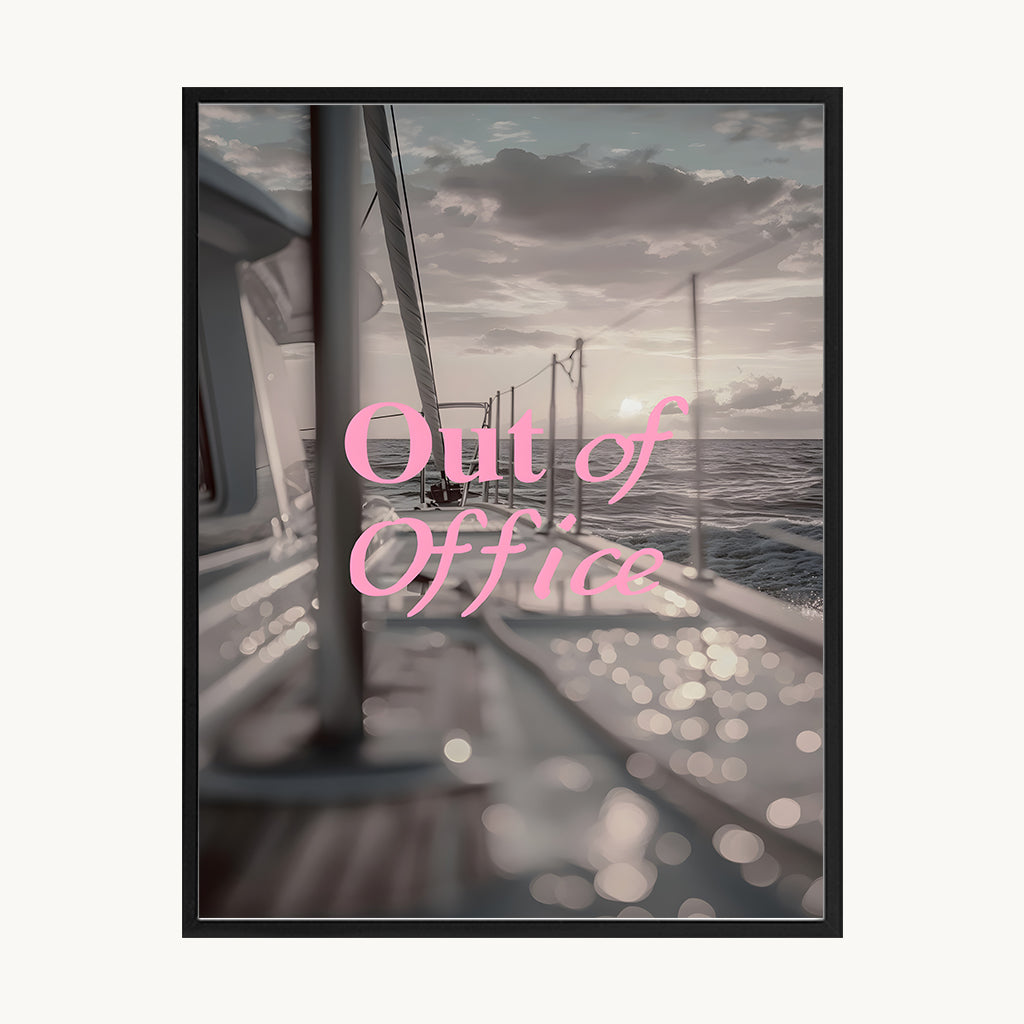 Cuadro Letras Out of office