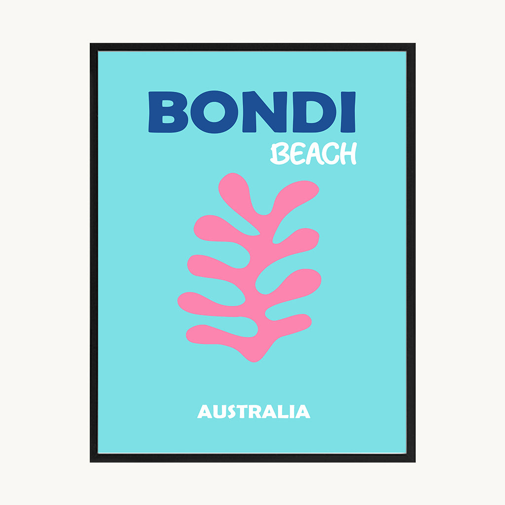 Cuadro Letras Bondi Turquesa