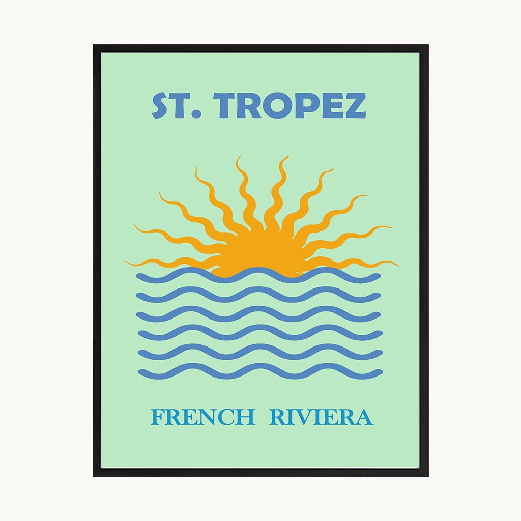 Cuadro Letras St. Tropez Sunrise