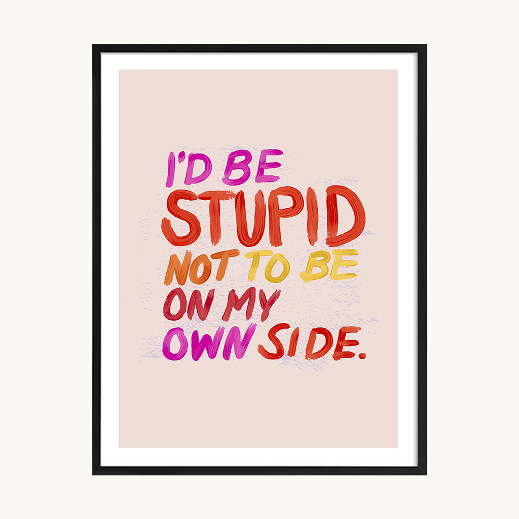 Cuadro Letras Frase Pink Attitude