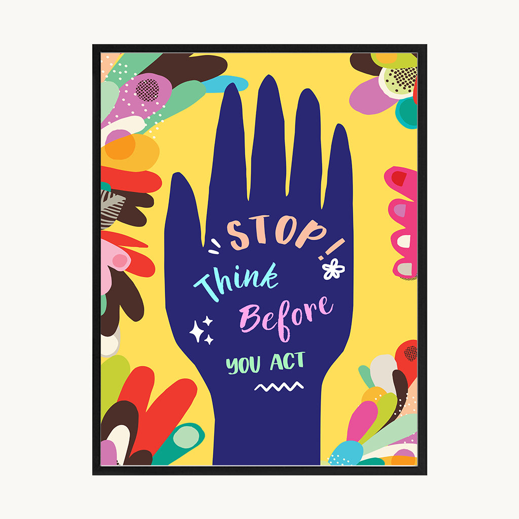Cuadro Letras Mano Stop Pop