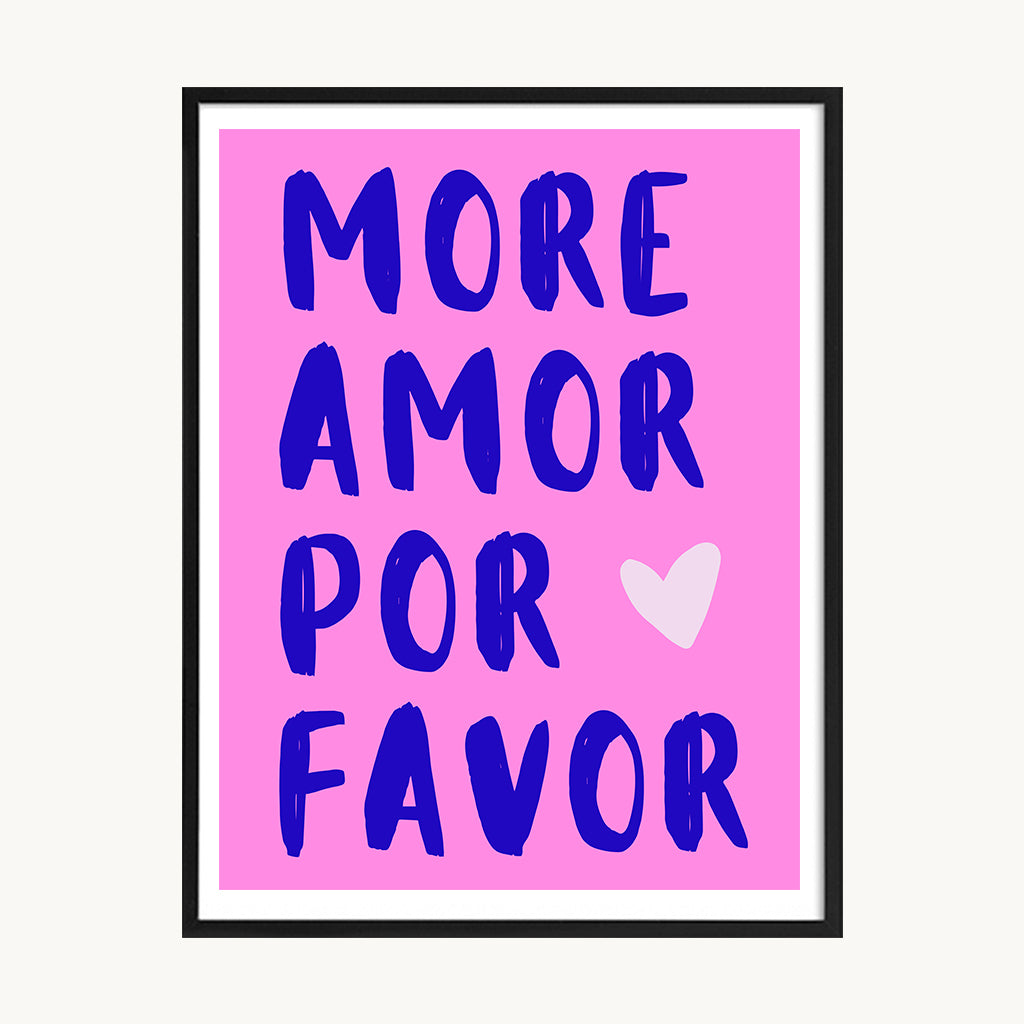 Cuadro Letras More Amor Por Favor
