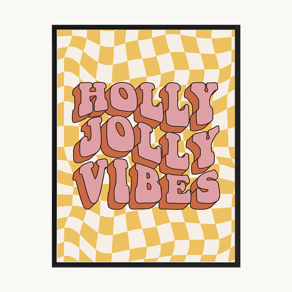 Cuadro Letras Holly Jolly Vibes