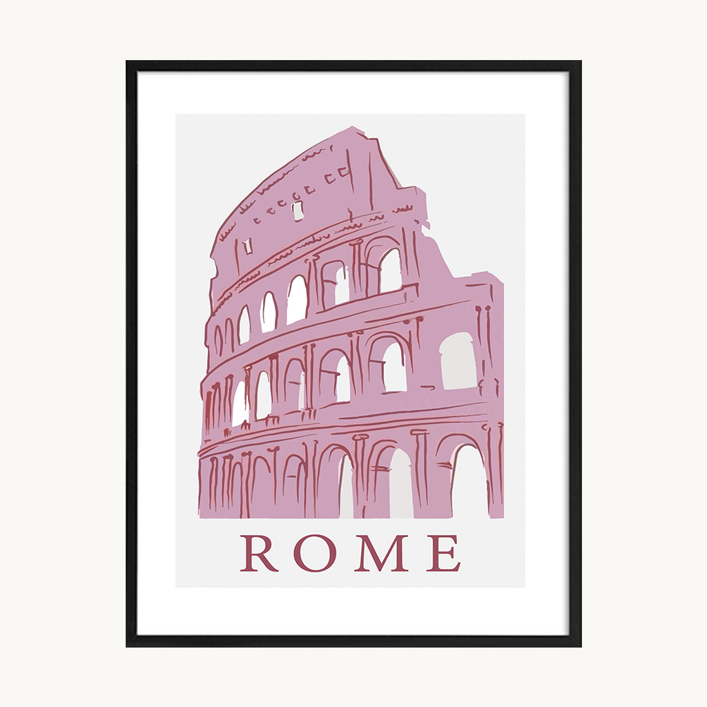Cuadro Letras Frase Roma Vintage
