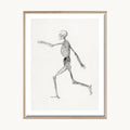 Cuadro Vintage dibujo figura esqueleto