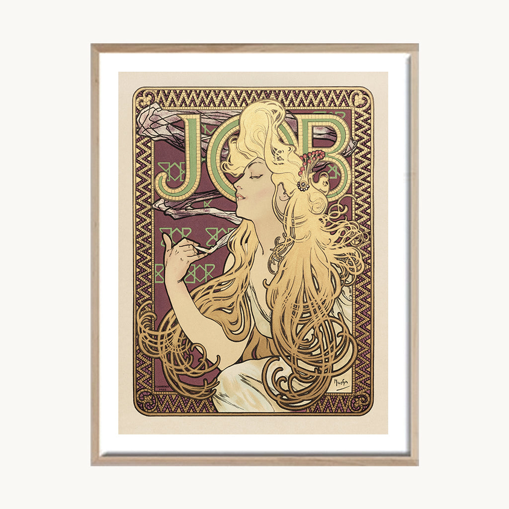 Cuadro Vintage Mujer art nouveau clásico 04