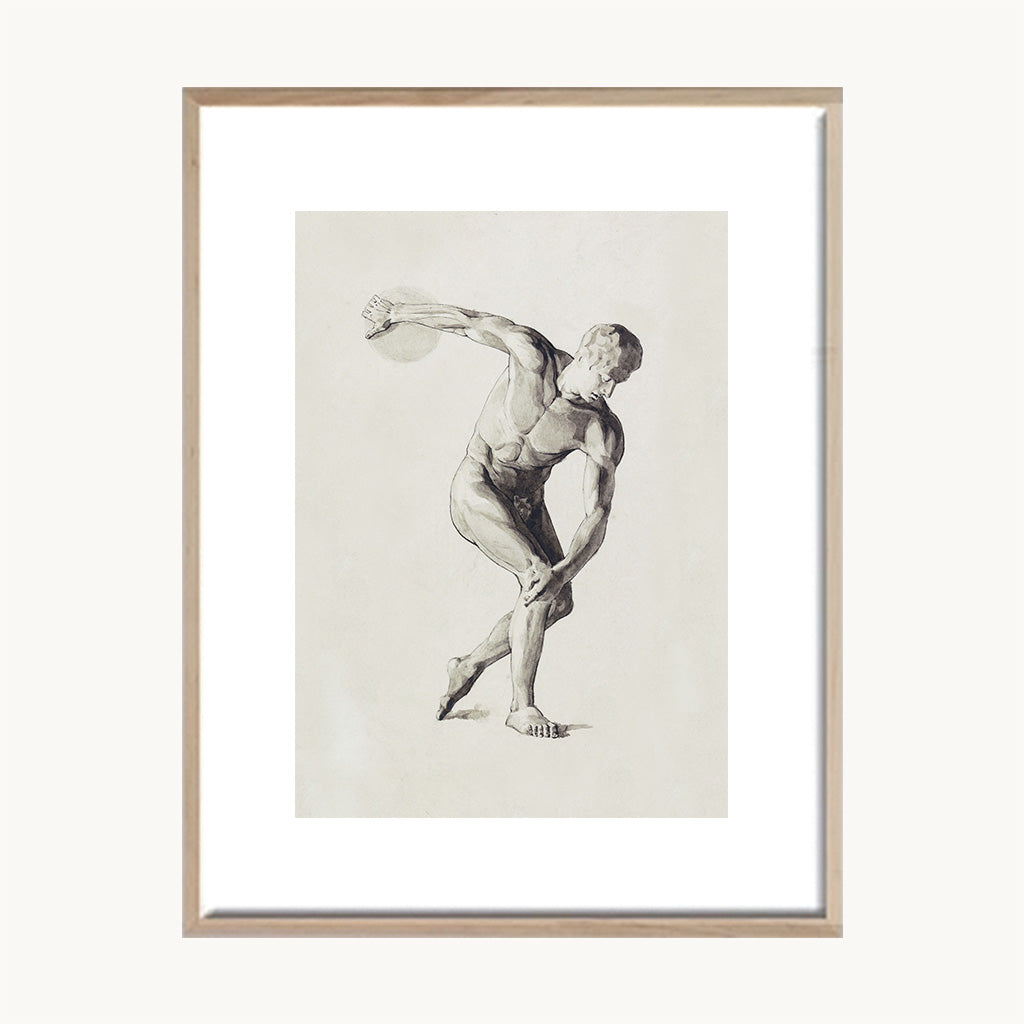 Cuadro Vintage figura humana dibujo artistico