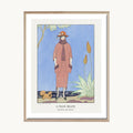 Cuadro Vintage ilustración figura mujer vestuario retro 1