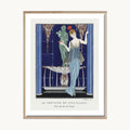 Cuadro Vintage ilustración figura mujer vestuario retro 2