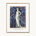 Cuadro Vintage ilustración figura mujer vestuario retro 3