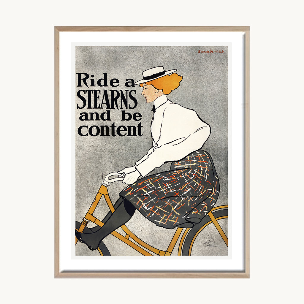 Cuadro Vintage póster retro mujer sombrero
