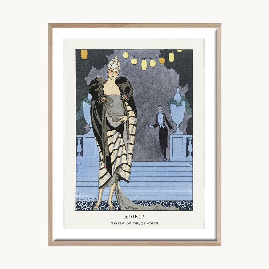 Cuadro Vintage ilustración figura mujer vestuario retro 5