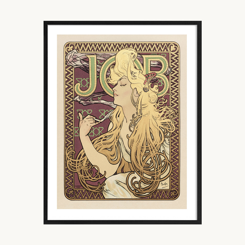 Cuadro Vintage Mujer art nouveau clásico 04