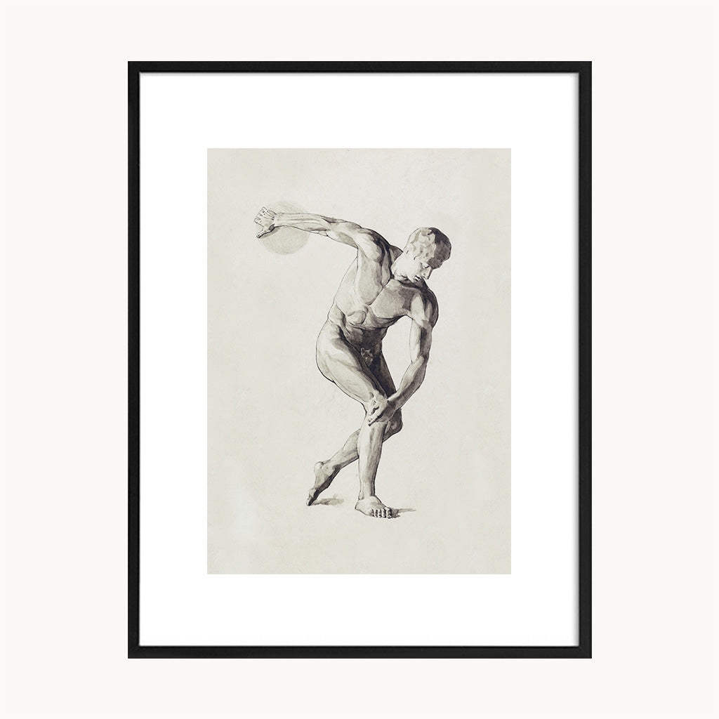 Cuadro Vintage figura humana dibujo artistico