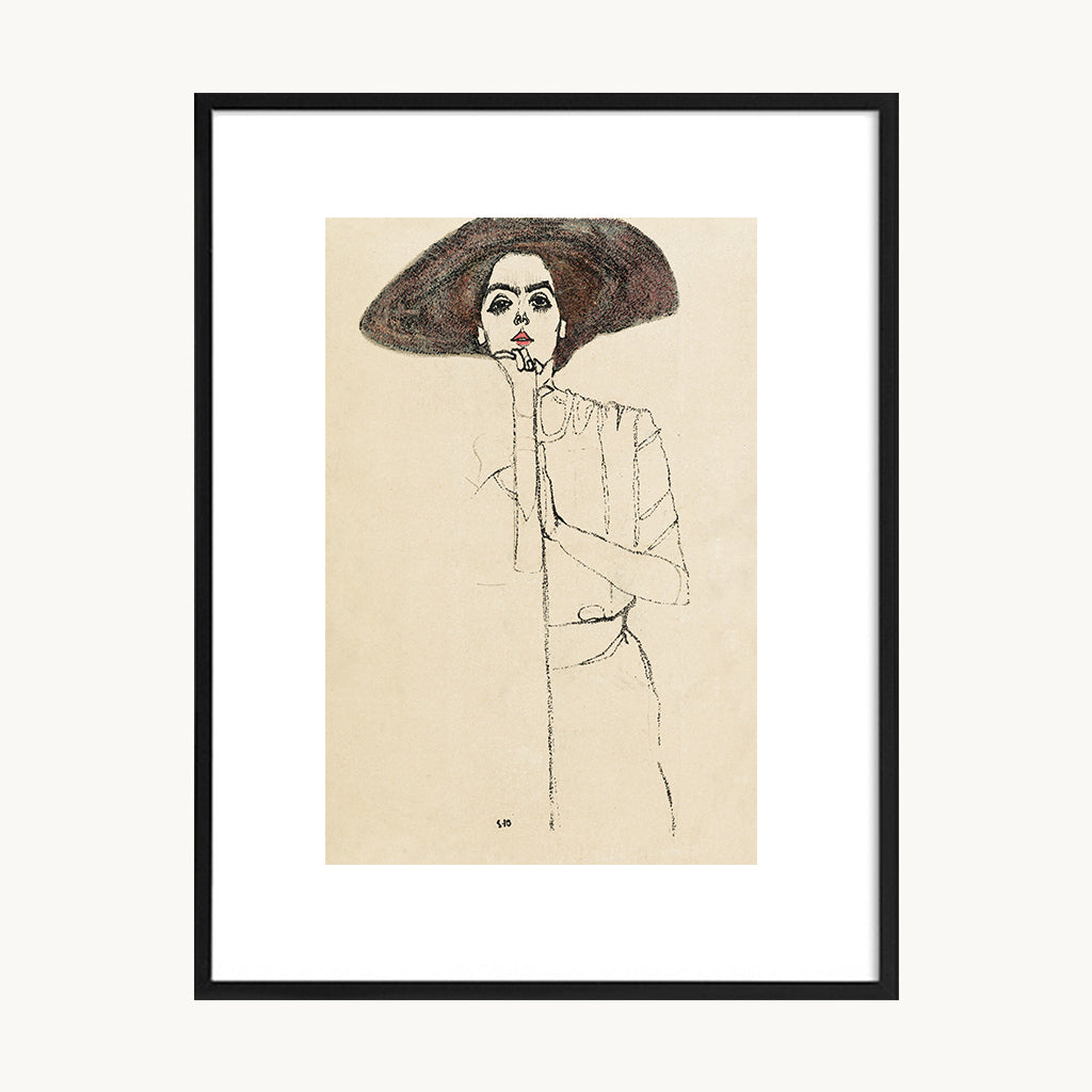 Cuadro Vintage ilustración mujer epoca antigua 2