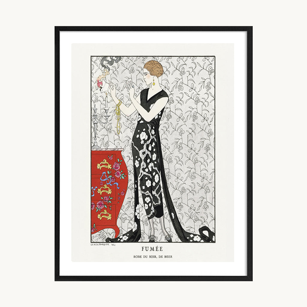 Cuadro Vintage lámina antigua mujer elegante