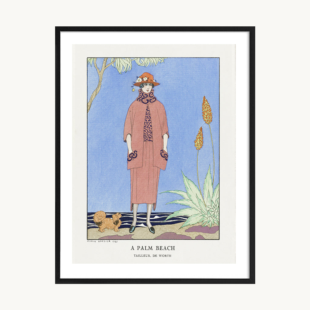 Cuadro Vintage ilustración figura mujer vestuario retro 1
