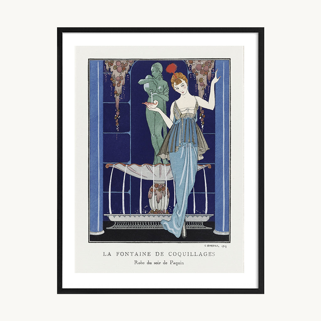 Cuadro Vintage ilustración figura mujer vestuario retro 2