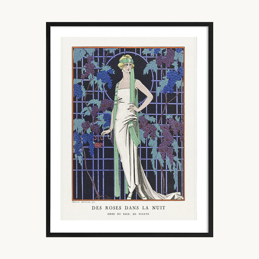 Cuadro Vintage ilustración figura mujer vestuario retro 3