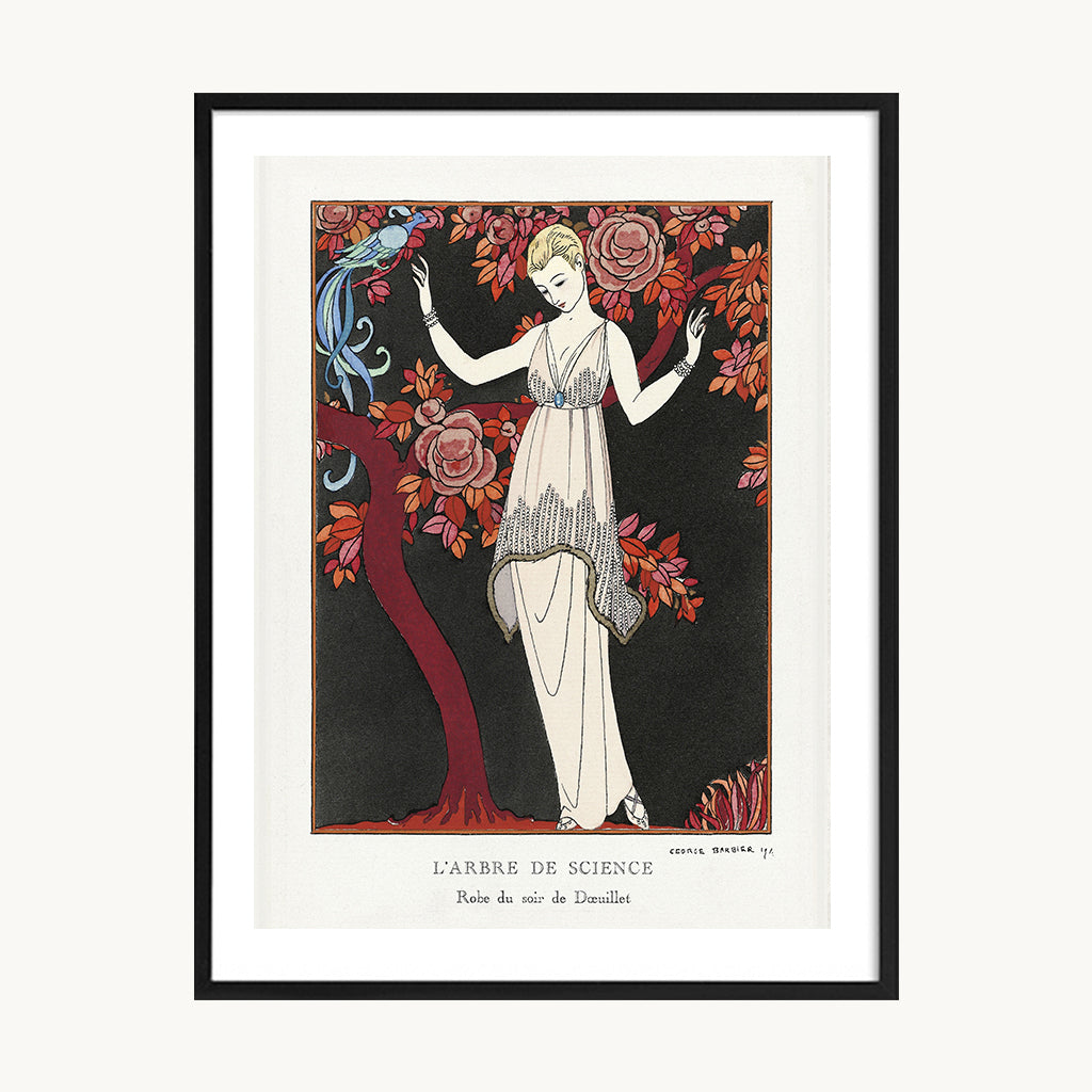 Cuadro Vintage ilustración figura mujer vestuario retro 4