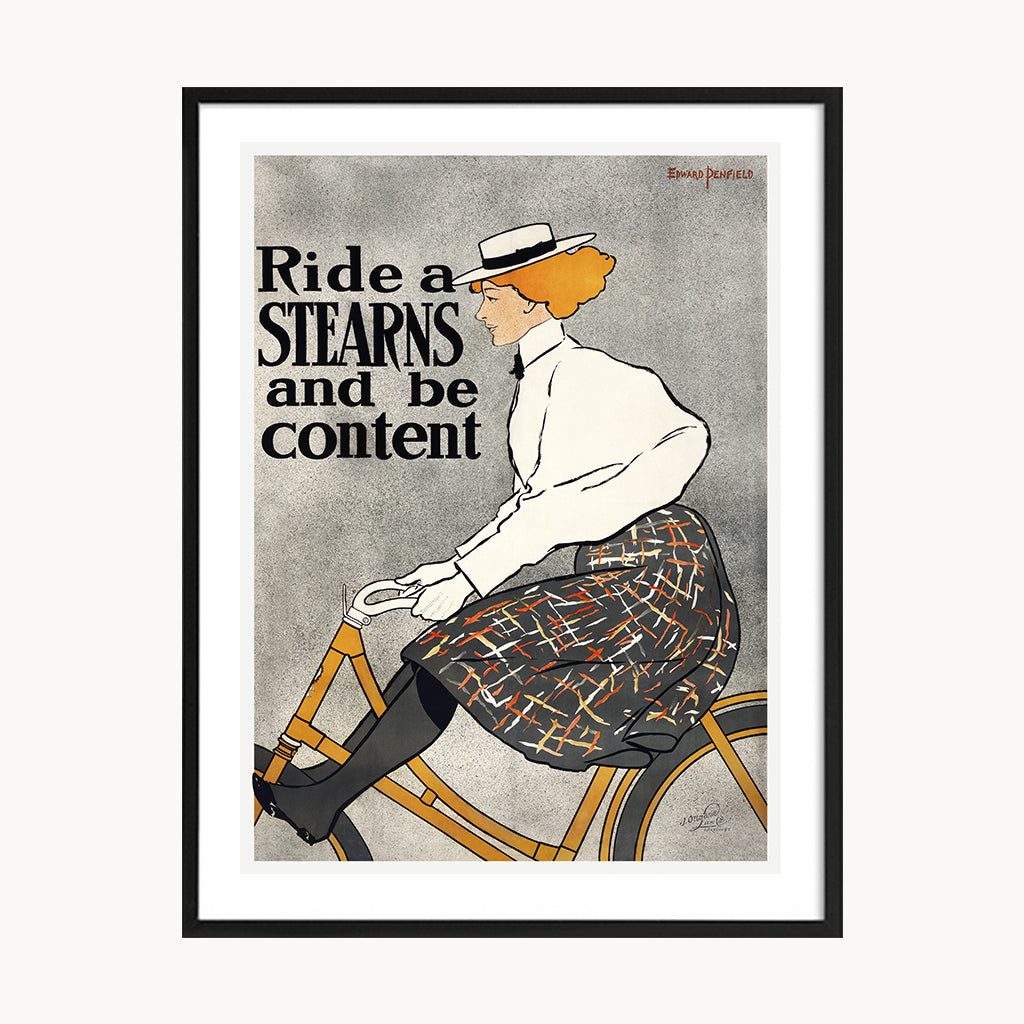 Cuadro Vintage póster retro mujer sombrero