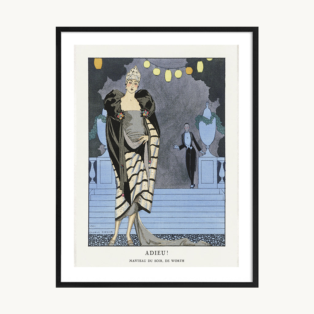 Cuadro Vintage ilustración figura mujer vestuario retro 5