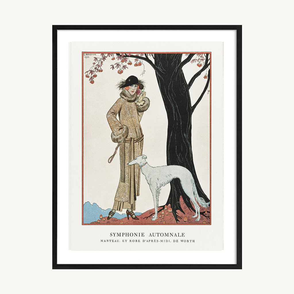 Cuadro Vintage ilustración figura mujer vestuario retro 6